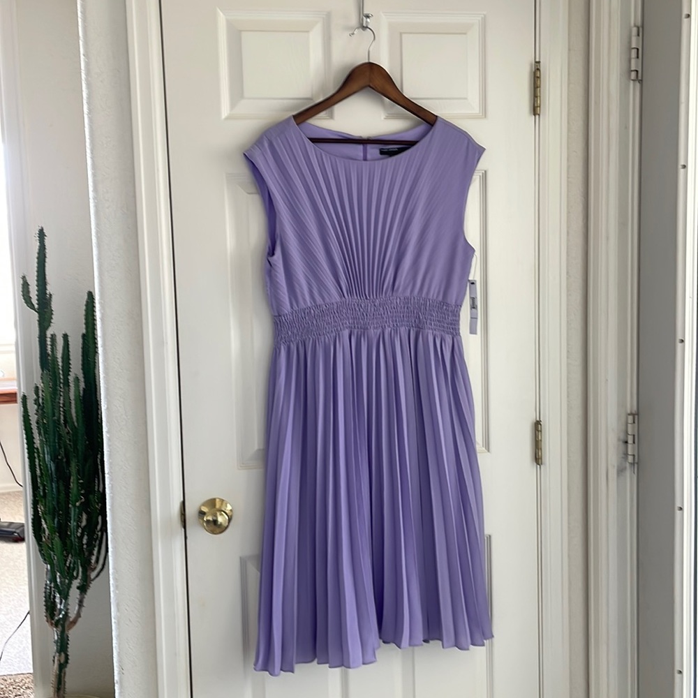 Lilac Maggie London Pleated dress